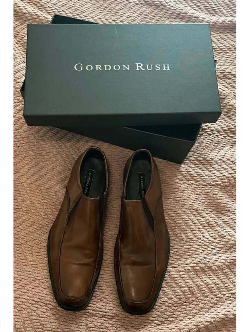 Gordon Rush Adrian Brown Leather Loafers View 2